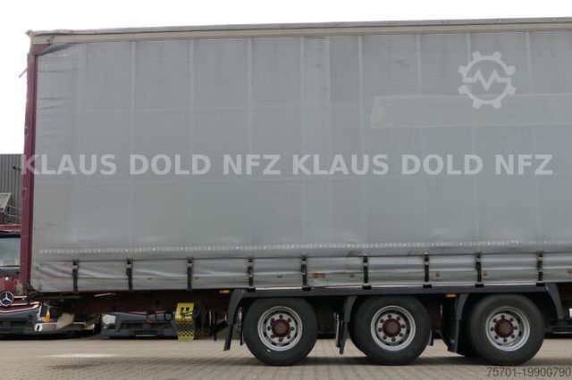 Open semitrailer with tarp KRONE Pritsche Plane XL MegaLiner BWP Edscha Bordwände