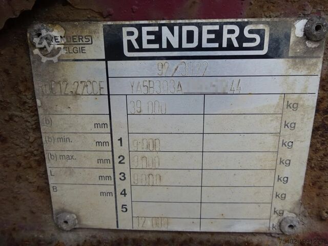 Container transport Renders ROC 12.27 Container Chassis / SAF +  DRUM / Lif...