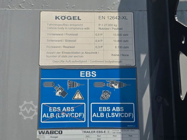 Beverage semitrailer KÖGEL SN 24 **GETRÄNKE*SAF*LIFT*SCHNELLADESYSTEM*