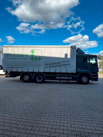 Truck chassis MAN TGS 26.400 6x2 Plane mit Hebebühne