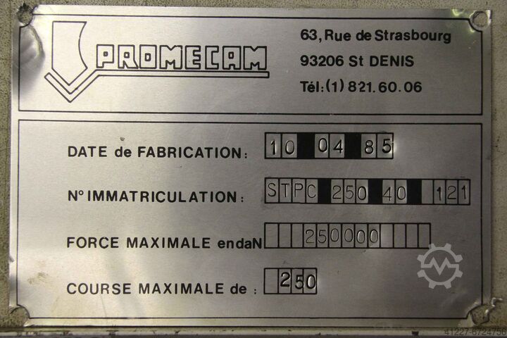 Hydraulic control block Promecam STPC 250 40 121