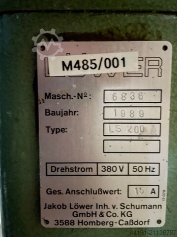 Leistenschleifmaschine Löwer LS 200