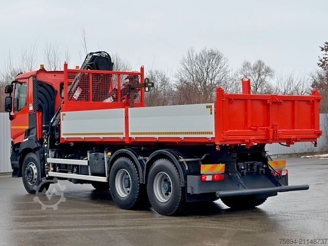 Autokran RENAULT C 430 *KIPPER 5,60m* HIAB 144 BS - 3 HIDUO* 6x4