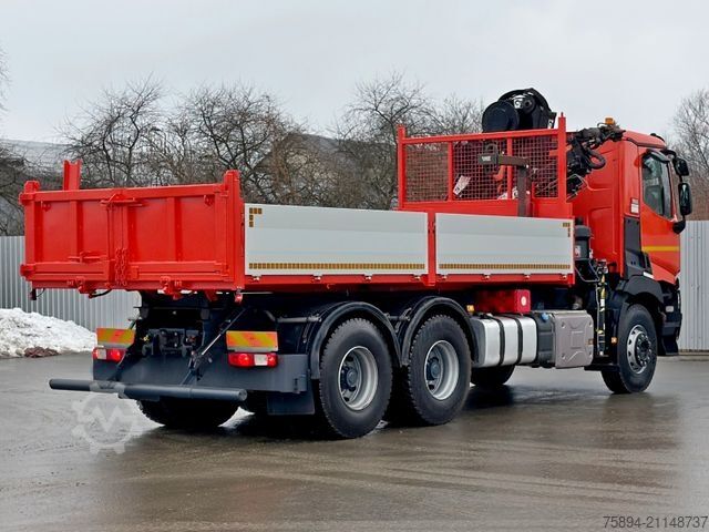 Autokran RENAULT C 430 *KIPPER 5,60m* HIAB 144 BS - 3 HIDUO* 6x4