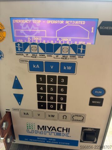 Miyachi Unitek HF25 – Controller for resistance welder DC 380–400 V Miyachi Unitek HF25 – Sterownik do zgrzewarki oporowej DC 380–400 V Miyachi Unitek HF25 – Sterownik do zgrzewarki oporowej DC 380–400 V