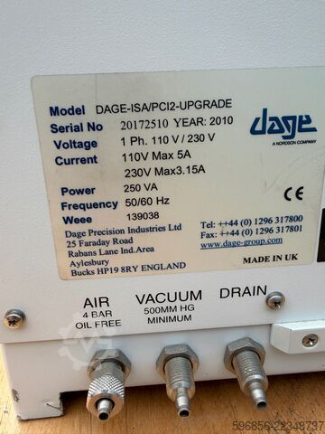 DAGE Series 4000 Bond Tester – Bond Pull / Die Shear – year 2010 DAGE Series 4000 Bond Tester – Bond Pull / Die Shear – rok 2010 DAGE Series 4000 Bond Tester – Bond Pull / Die Shear – rok 2010