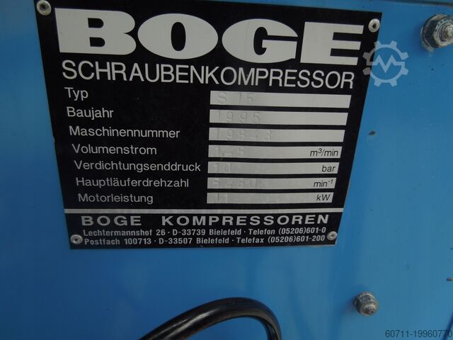 Schraubenkompressor BOGE S15