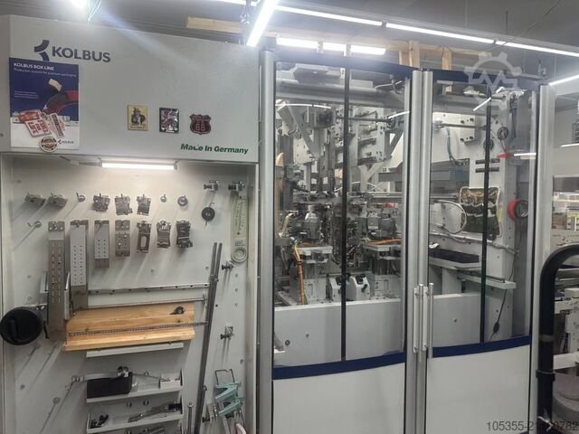 Kartonherstellungsmaschinen Kolbus BLW 200 + BLT 200 ‘Boxline’ Wrapper & Ta