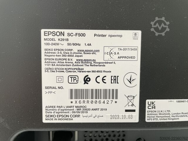Textile printing machine Epson SureColor F500
