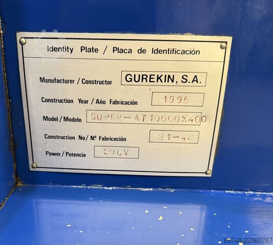 Center lathe Gurutzpe Auper AT 400/10000mm ep.
