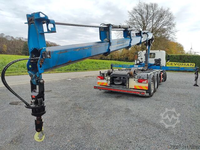 Hakenarmsystem Scania P360 8x2 Tridem container Crane HIAB 244