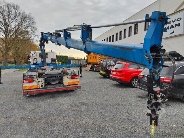 Hakenarmsystem Scania P360 8x2 Tridem container Crane HIAB 244