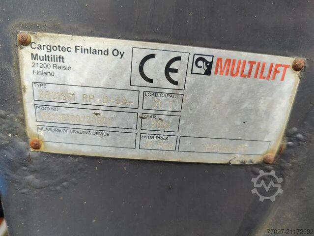 Hakenarmsystem Scania P360 8x2 Tridem container Crane HIAB 244