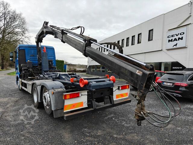 Hakenarmsystem MAN TGX 26.400 Container Hyvalift Crane HIAB 144