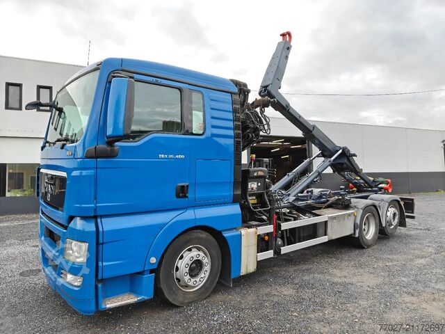 Hakenarmsystem MAN TGX 26.400 Container Hyvalift Crane HIAB 144