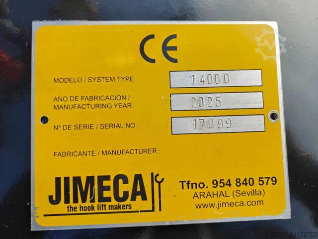 Hook arm system MAN TGM 18.290 Container JIMECA + Crane Palfinger P...