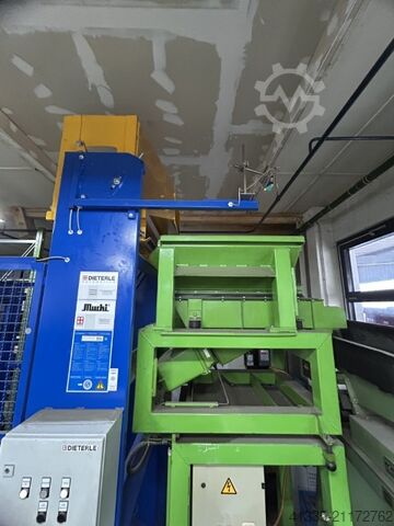 Mit Hebevorrichtung und Waage Sortieranlage 