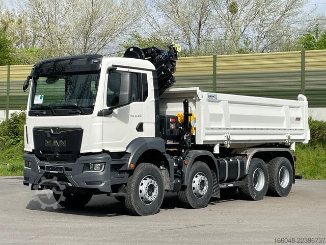 Crane truck MAN TGS 41.480 TGS 41.480 8x4/Euro6e Euromix Kipper...