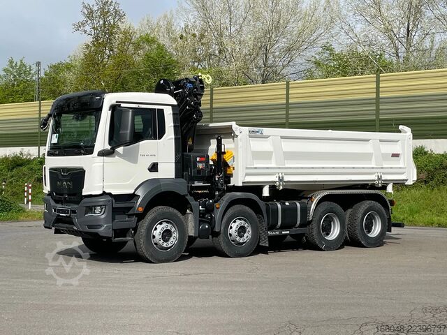 Crane truck MAN TGS 41.480 TGS 41.480 8x4/Euro6e Euromix Kipper...