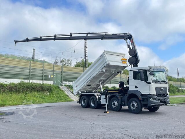 Crane truck MAN TGS 41.480 TGS 41.480 8x4/Euro6e Euromix Kipper...