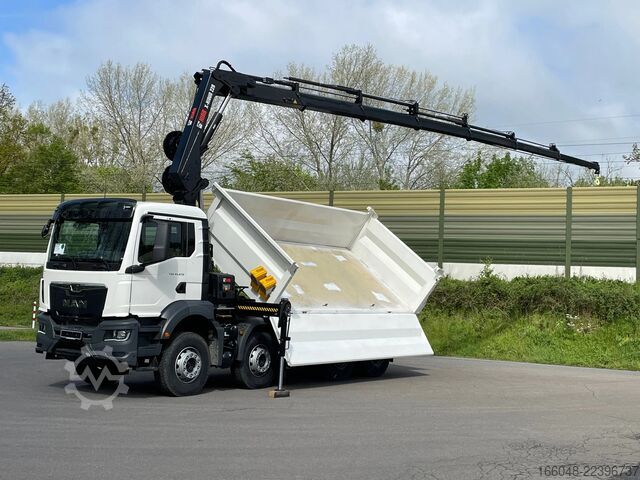 Crane truck MAN TGS 41.480 TGS 41.480 8x4/Euro6e Euromix Kipper...