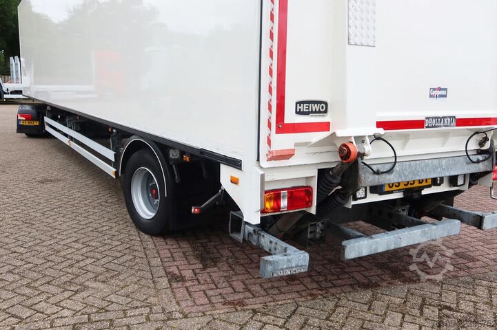 Standard tractor MAN TGM 15.290 Trekker + Heiwo city trailer geisole...