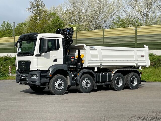 Tipper with crane MAN TGS 41.480 TGS 41.480 8x4/Euro6e Euromix Kipper...