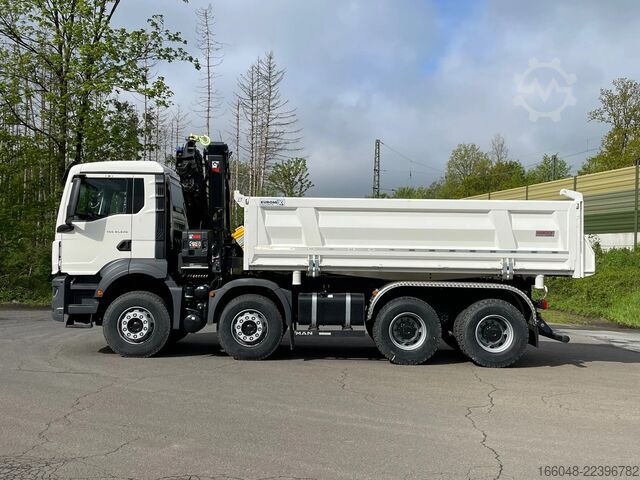 Tipper with crane MAN TGS 41.480 TGS 41.480 8x4/Euro6e Euromix Kipper...