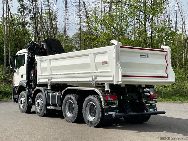 Tipper with crane MAN TGS 41.480 TGS 41.480 8x4/Euro6e Euromix Kipper...