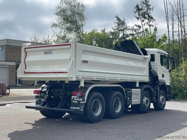 Tipper with crane MAN TGS 41.480 TGS 41.480 8x4/Euro6e Euromix Kipper...