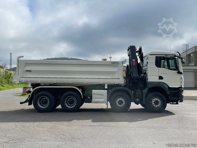 Tipper with crane MAN TGS 41.480 TGS 41.480 8x4/Euro6e Euromix Kipper...
