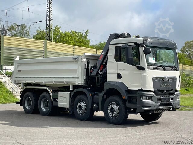 Tipper with crane MAN TGS 41.480 TGS 41.480 8x4/Euro6e Euromix Kipper...