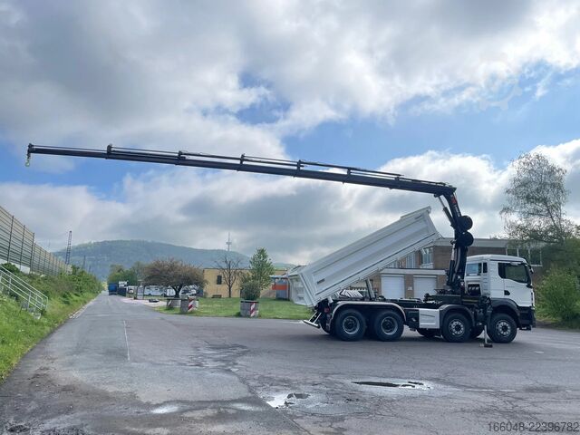 Tipper with crane MAN TGS 41.480 TGS 41.480 8x4/Euro6e Euromix Kipper...