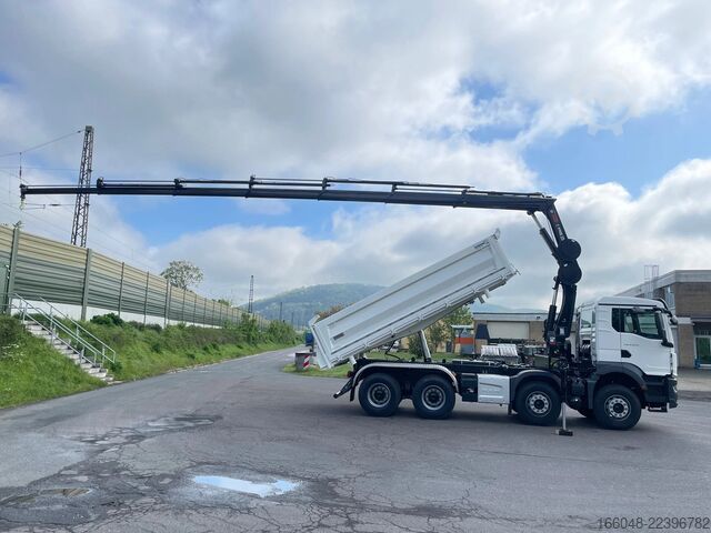Tipper with crane MAN TGS 41.480 TGS 41.480 8x4/Euro6e Euromix Kipper...