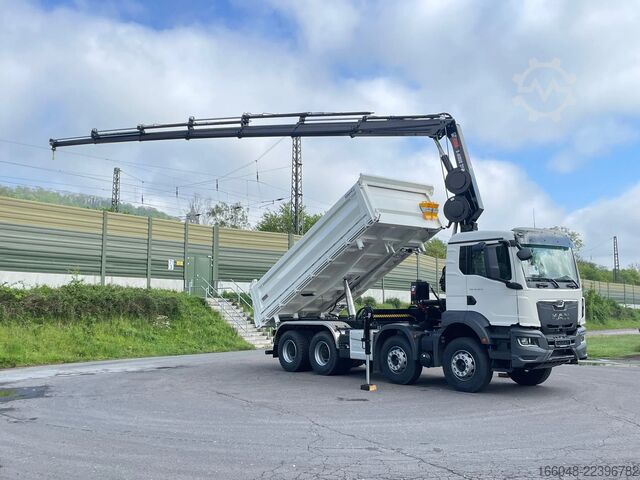 Tipper with crane MAN TGS 41.480 TGS 41.480 8x4/Euro6e Euromix Kipper...