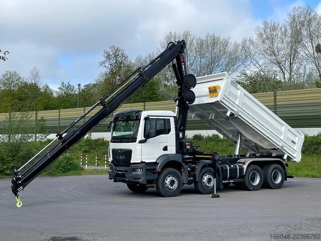 Tipper with crane MAN TGS 41.480 TGS 41.480 8x4/Euro6e Euromix Kipper...