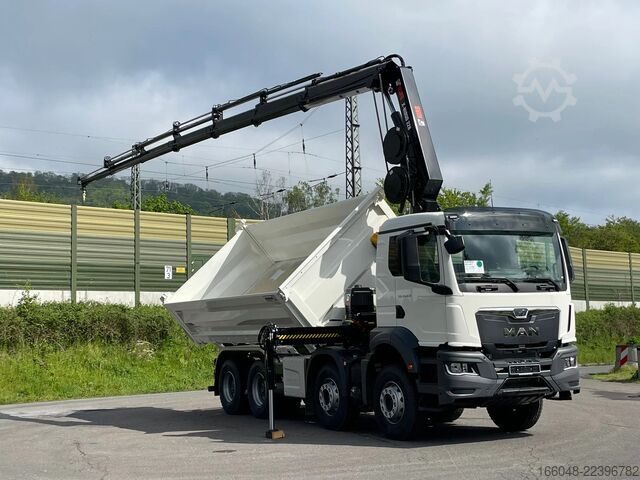 Tipper with crane MAN TGS 41.480 TGS 41.480 8x4/Euro6e Euromix Kipper...