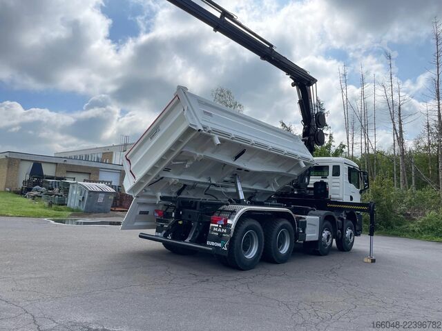 Tipper with crane MAN TGS 41.480 TGS 41.480 8x4/Euro6e Euromix Kipper...
