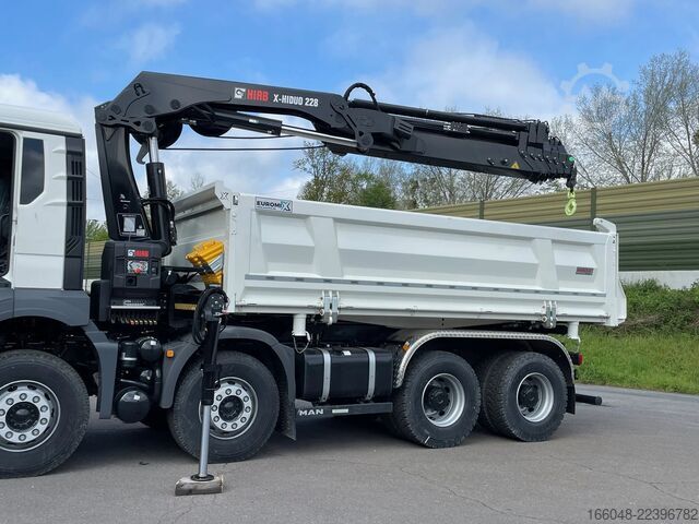 Tipper with crane MAN TGS 41.480 TGS 41.480 8x4/Euro6e Euromix Kipper...
