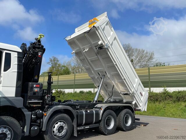 Tipper with crane MAN TGS 41.480 TGS 41.480 8x4/Euro6e Euromix Kipper...