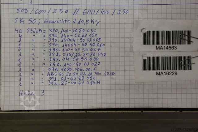Milling holders 60 pieces Sandvik Coromant SK50 verschiedene Ausführungen