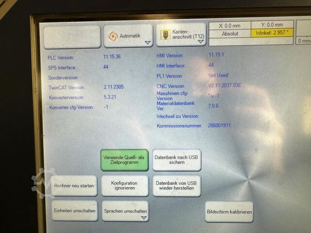 Laserschneidmaschine Messer MultiTherm 4000