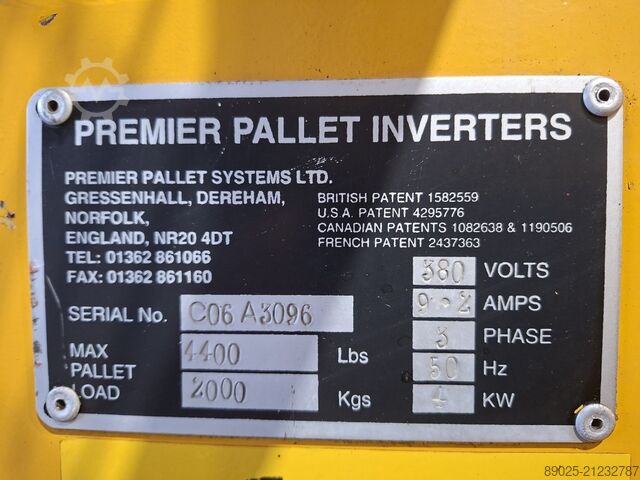 Palettenwendegerät - Palettenumsetzer - Palette Premier 