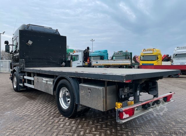 Flatbed truck SCANIA G 480 Pritsche/ AC/ Retarder/ Navi/ Standhzg.