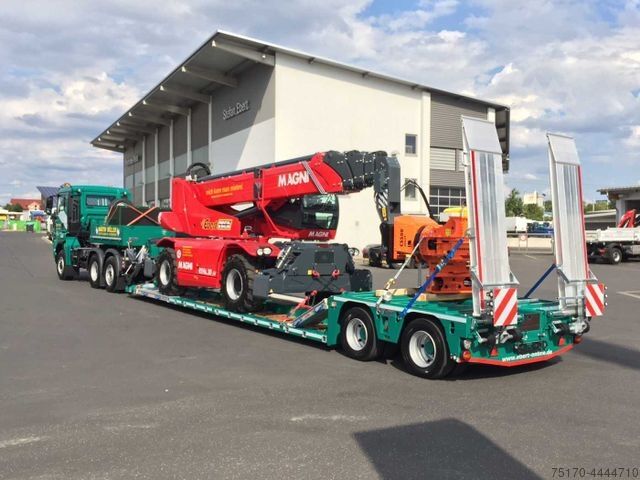 Tieflader-Sattelauflieger  EBERT TLS 43 ATV / Tele / 30,5to Nutzlast