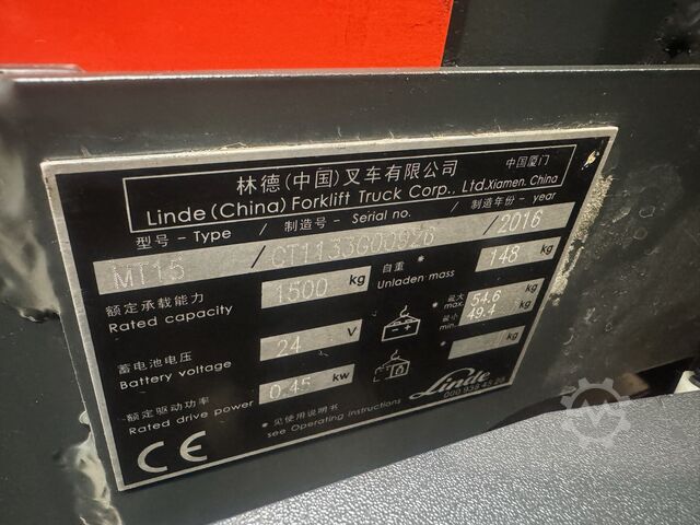 Niederhubwagen Linde MT 15-1133-01 [ID: 313]