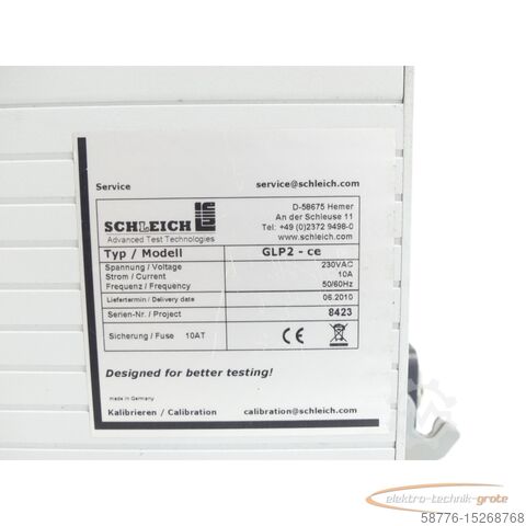 Component  Schleich GLP2-ce Kombinationstester SN:8423