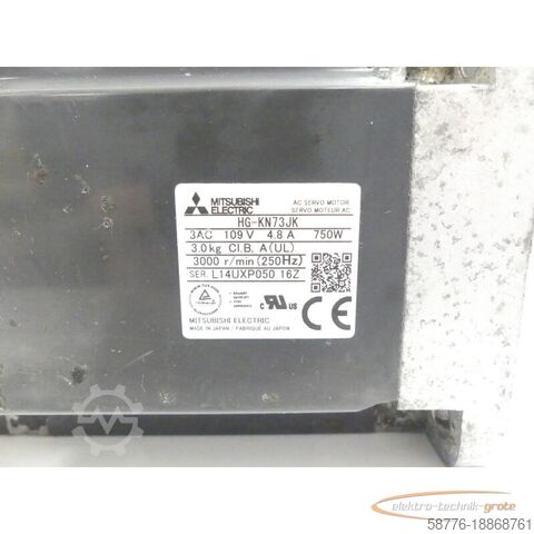 Mitsubishi engine Mitsubishi HG-KN73JK Servomotor SN:L14UXP05016Z