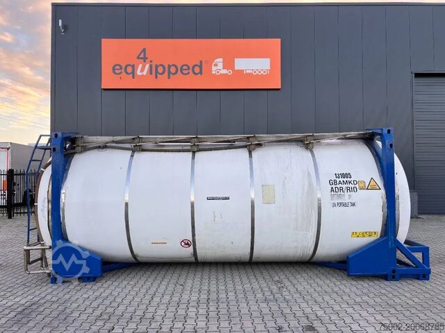 Tank container CPV 30.890L, steam heating, UN PORTABLE, T7, 5Y+CSC...