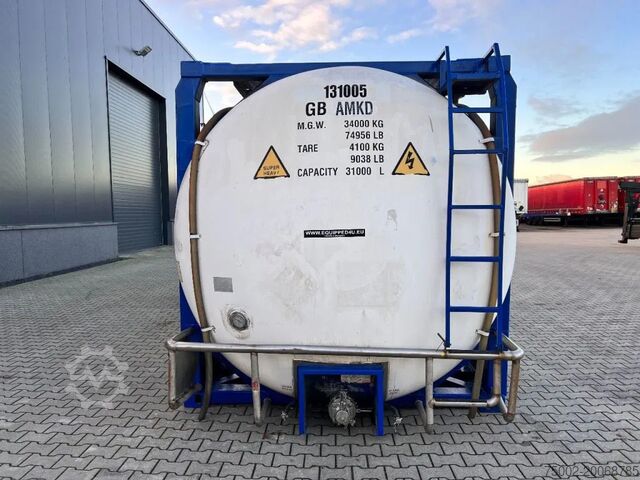 Tank container CPV 30.890L, steam heating, UN PORTABLE, T7, 5Y+CSC...
